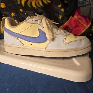 nike court borough low 4.5 blue and white